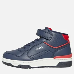 Børne Dereck Hi Top Sneakers Navy Rød 0290