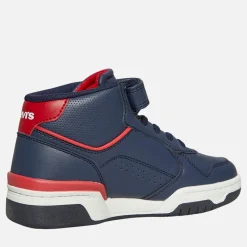 Børne Dereck Hi Top Sneakers Navy Rød 0290