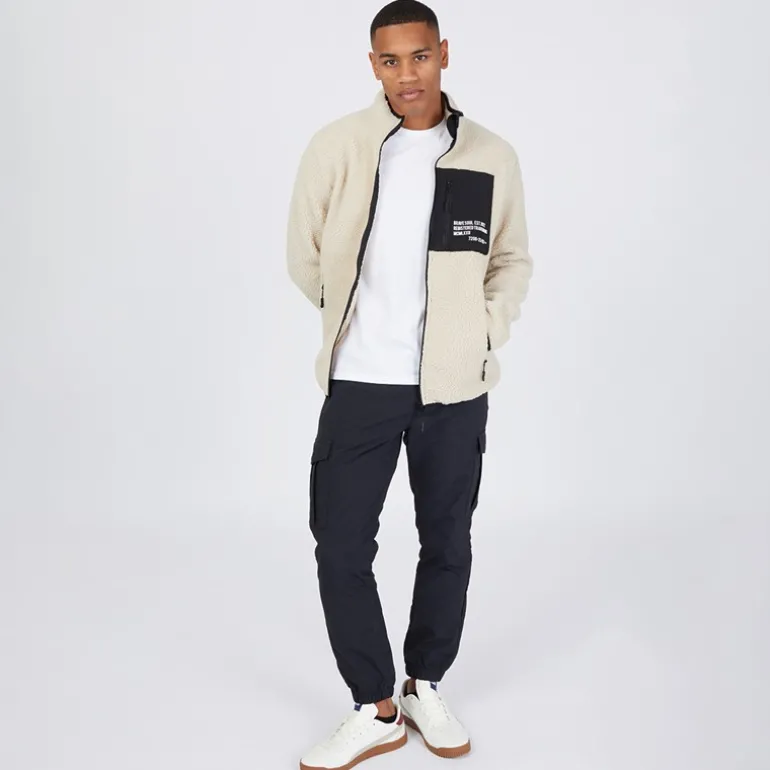 Cargobukser til Herre i sort Taslan