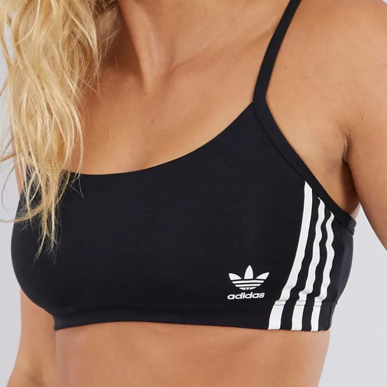 Dame Adicolor Comfort Flex Bomulds Bralette Sort