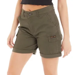 Dame Ashline Cargo Shorts Khaki