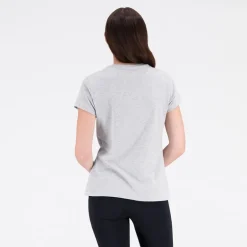 Dame Basic Stacked Logo T-Shirt Athletic Grå