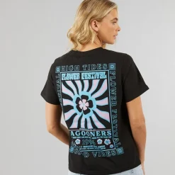 Dame Birds Afslappet overdele Sort