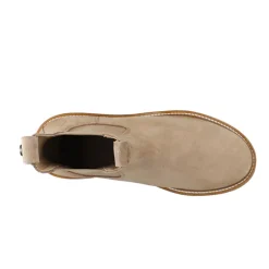 Dame Casdea Chelsea støvler ruskind Beige