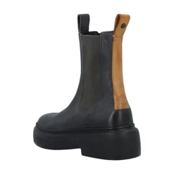 Dame Caskamma Chelsea støvler læder vegetabilsk garvet Grå