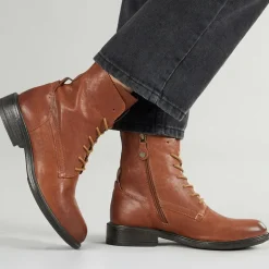 Dame Catria Snøre Ankel Støvler Brun