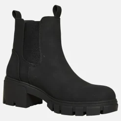 Dame Chelsea Støvler med Tyk Sål Sorte