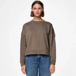 Dame Chili Langærmet Sweater Morel