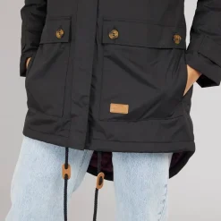 Dame Clea Isoleret Vandtæt Parka Sort