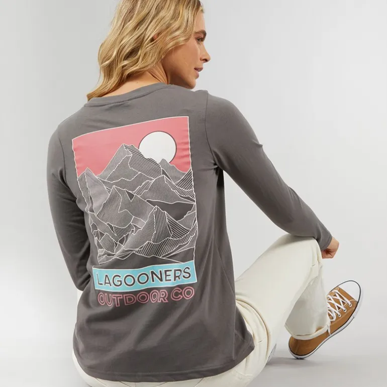 Dame Cullen Langærmet T-shirt Koksgrå