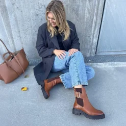 Dame det er som efterårsstøvler 0241 Cognac