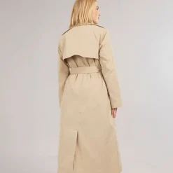Dame Dicte X-Lang Trenchcoat Ecru