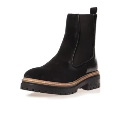 Dame Efterår 21 Ruskind Støvler 001 Sort