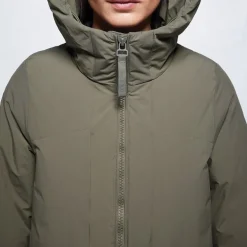 Dame Eliza Letvægts Taslan 5K Jakke Duskmørk Oliven