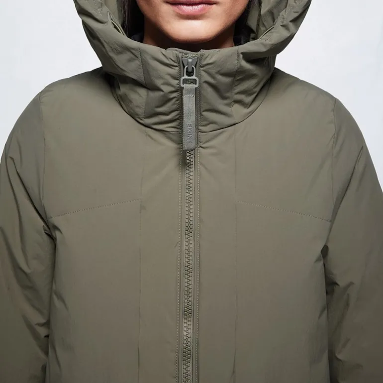 Dame Eliza Letvægts Taslan 5K Jakke Duskmørk Oliven