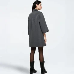 Dame Ellianna Kjole 980M Dark Grey Melange