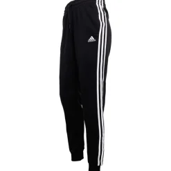 Dame Essentials 3-Stripes French Terry Bukser Sort/Hvid