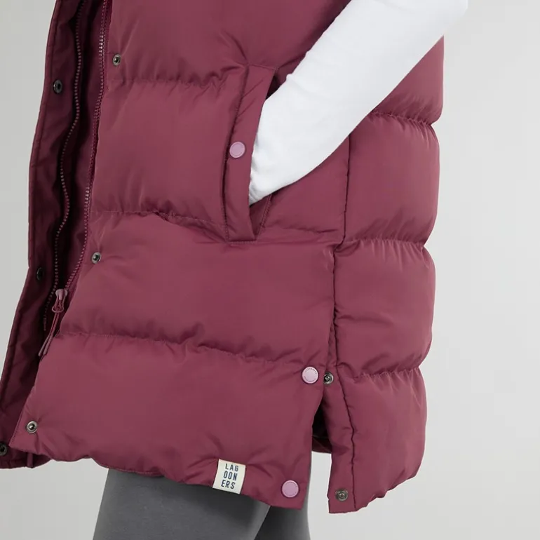 Dame Explorer Gilet Burgundy