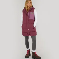 Dame Explorer Gilet Burgundy