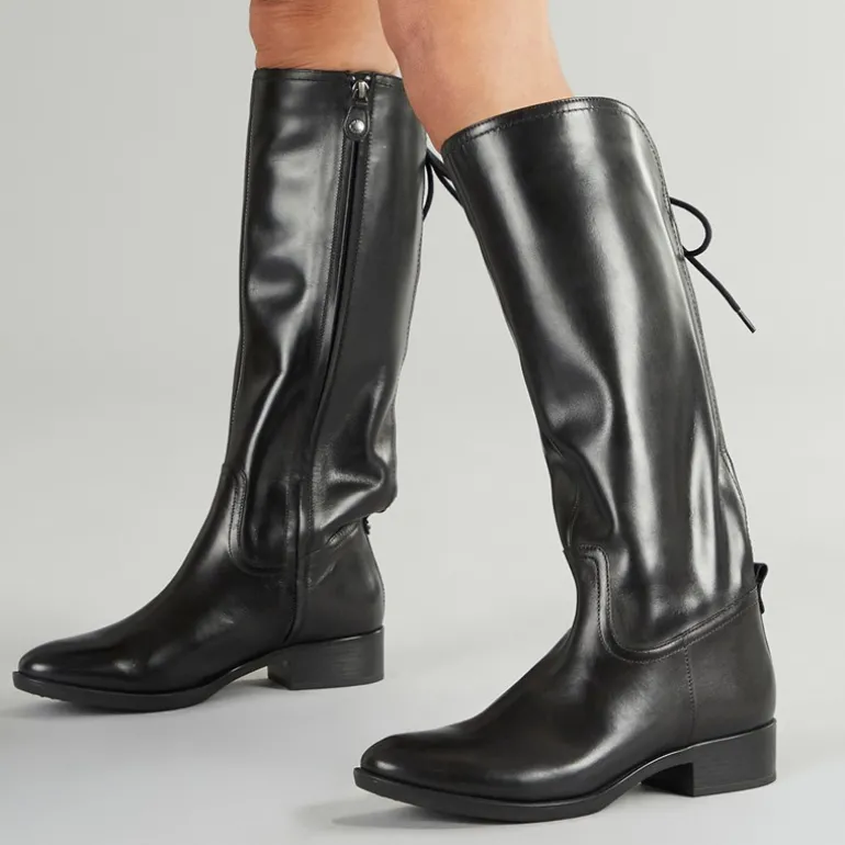 Dame Felicity Knæhøje Stræk Støvler Sort