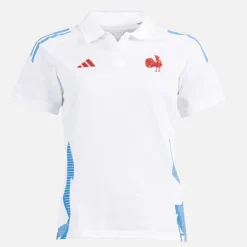 Dame FFR Frankrig Rugby Trænings Polo Hvid