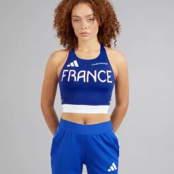 Dame FFR Team Frankrig Løbetop Semi Lucid Blue