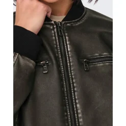 Dame Halli Oversized Bomberjakke Sort