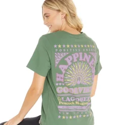 Dame Happiness Afslappet overdele kakigrøn