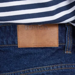 Dame Jeans med Tøndeformet Ben Dark Blue