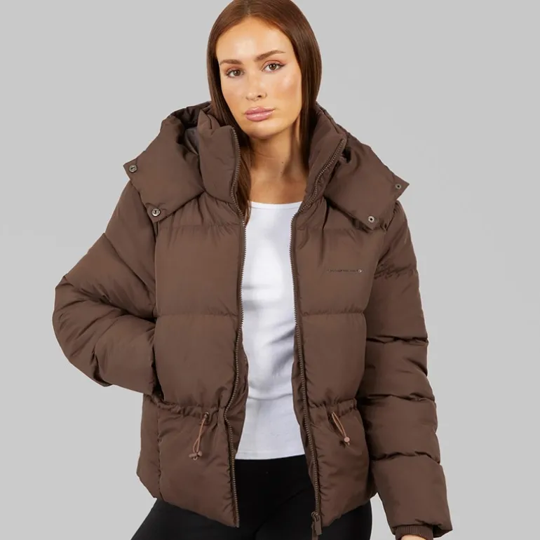 Dame justerbar talje puffer kaffe