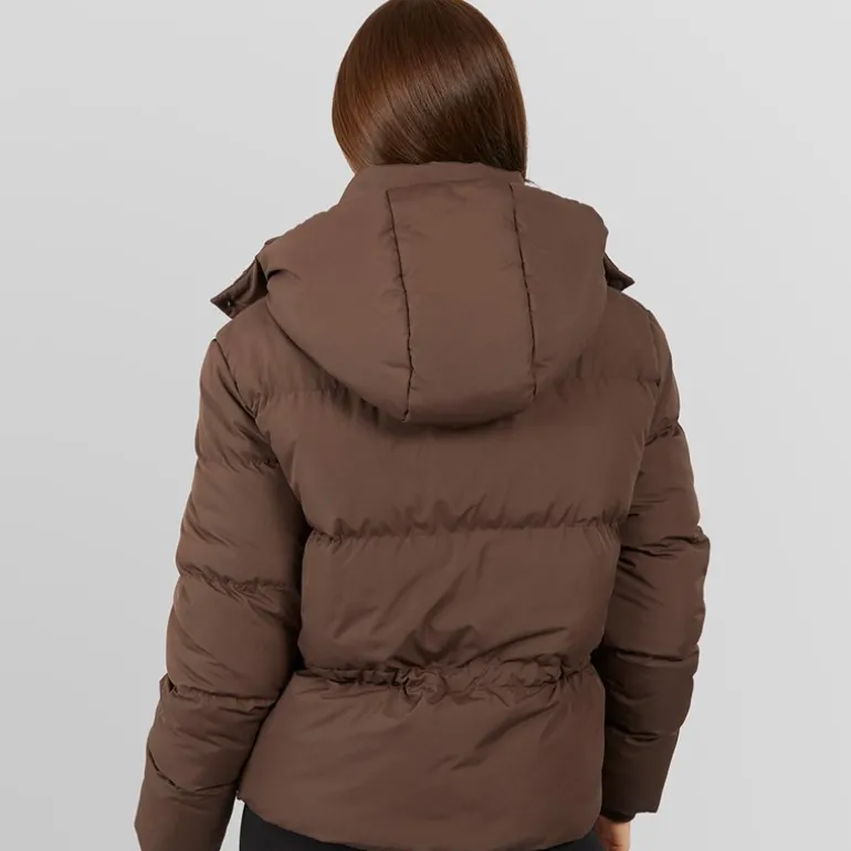 Dame justerbar talje puffer kaffe