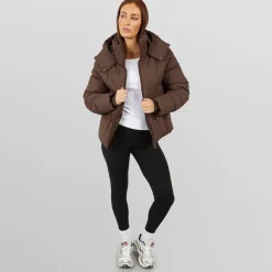 Dame justerbar talje puffer kaffe