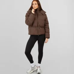 Dame justerbar talje puffer kaffe