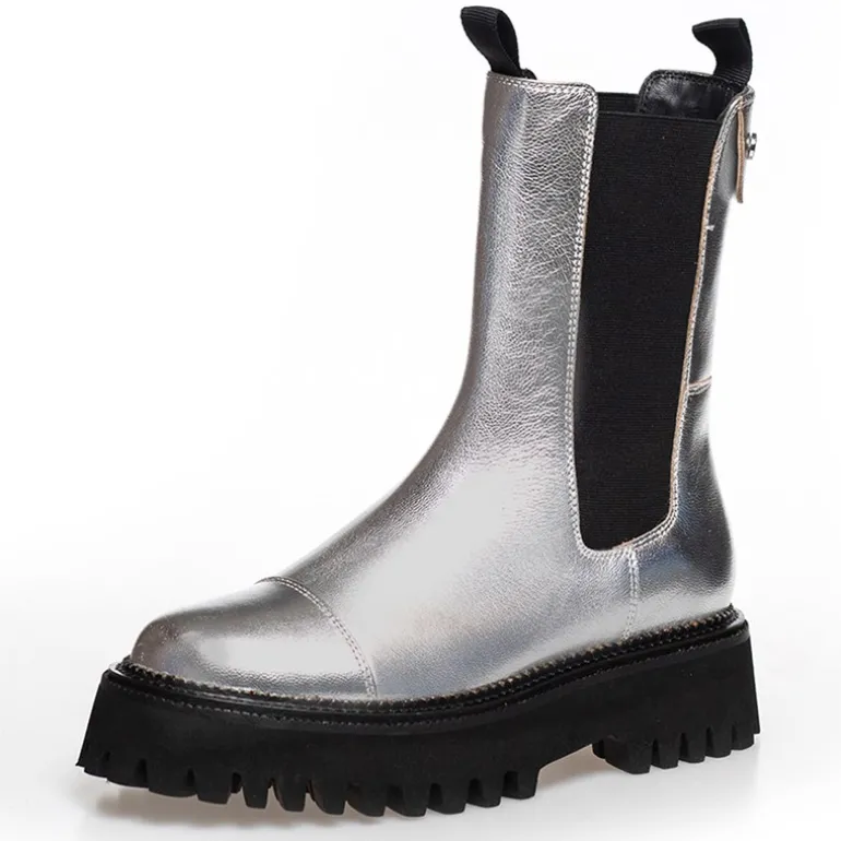 Dame Lemon Silver Støvler 0050 Sølv