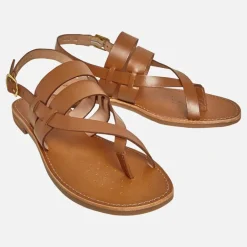 Dame Maddalusia Flade Sandaler Camel