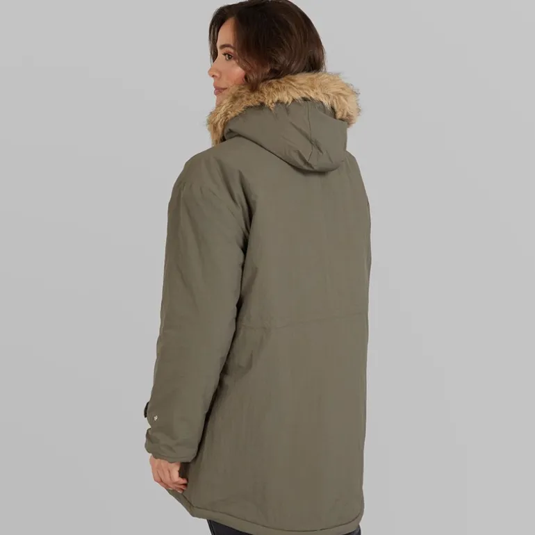 Dame Majlis Parka Army Grøn