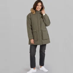 Dame Majlis Parka Army Grøn