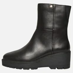 Dame Miereille Wedge Hæl Ankel Støvler Sort