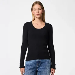 Dame Mira Strik Top Sort