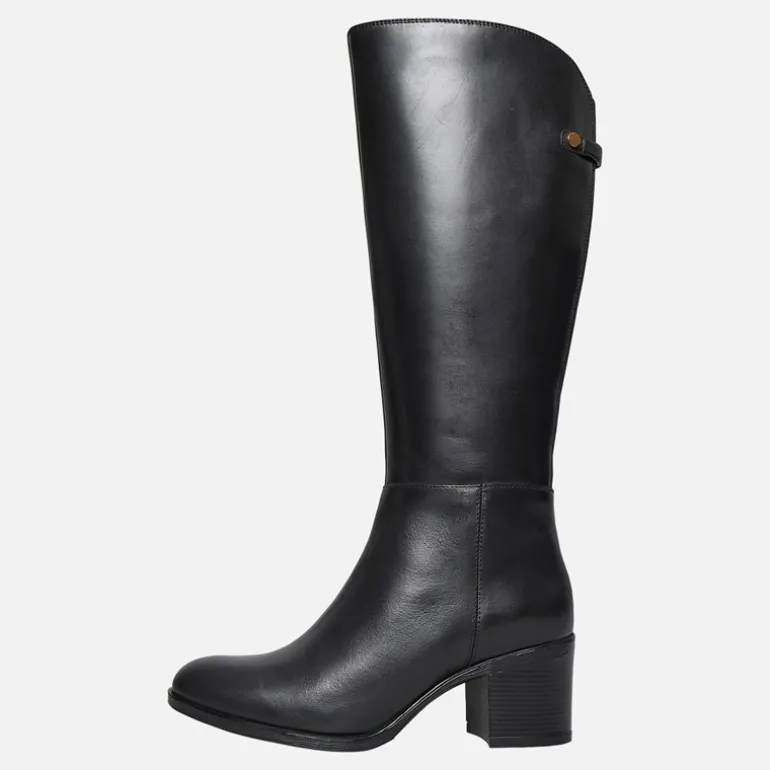 Dame Nieuwe Kniehoge Laarzen Zwart