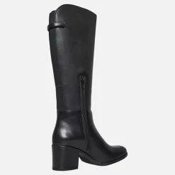 Dame Nieuwe Kniehoge Laarzen Zwart