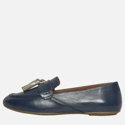 Dame Palmaria Tassel Loafers Blå/Lys Guld