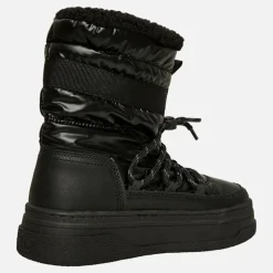 Dame Paradis Høj Nylon Sne støvler Sort