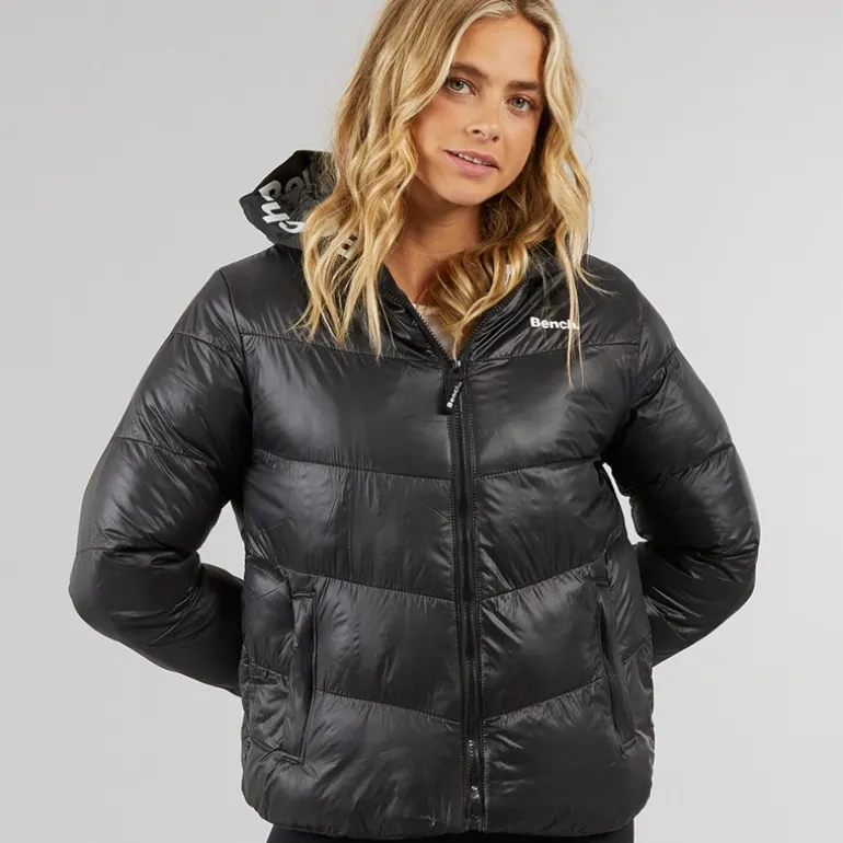 Dame Phillipa Puffer Jakke Sort