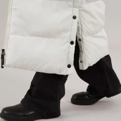 Dame Ryelle Maxi Længde Pufferjakke Vinter Hvid