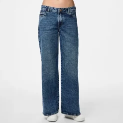 Dame Selma vide bukser Medium Blue Denim