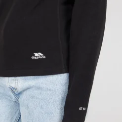 Dame Shiner 1/2 Lynlås Mikro Fleece Sort