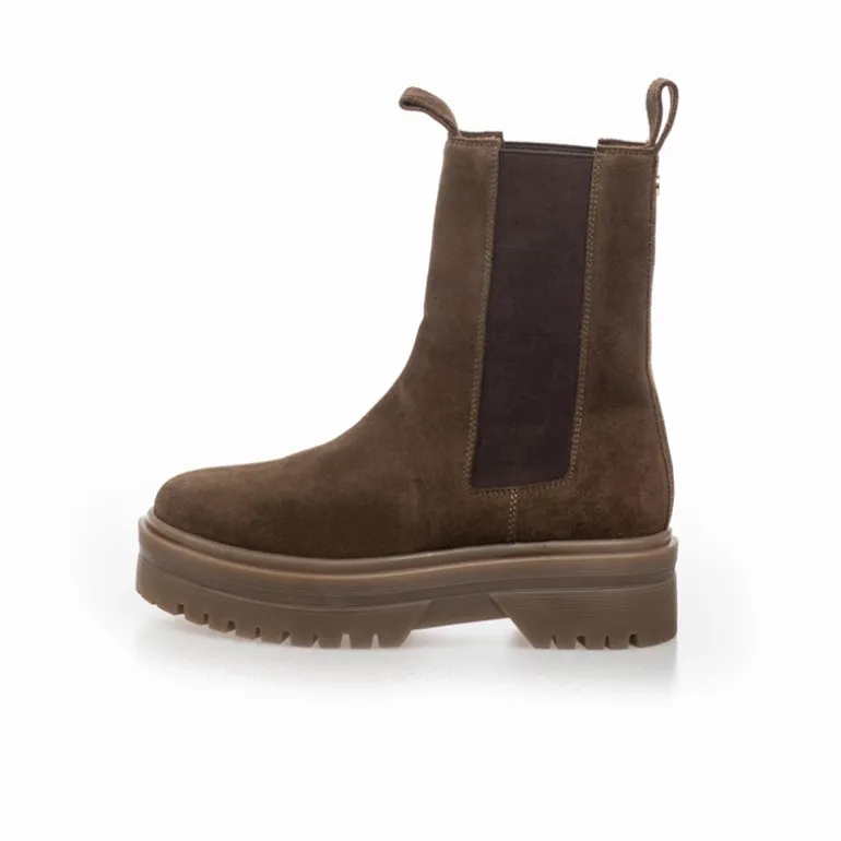 Dame Suede 22 Støvler 099 Army W/Brown Sole