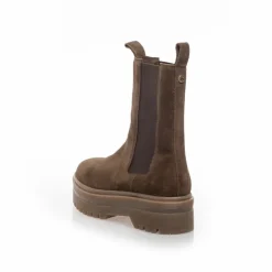 Dame Suede 22 Støvler 099 Army W/Brown Sole