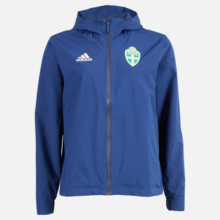 Dame SVFF Sverige Vandtæt Storm Jakke Team Navy Blue/Easy Yellow